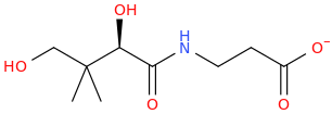 PANTOTHENATE molecular structure