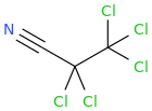 PENTACHLOROPROPIONITRILE molecular structure