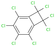 PERCHLOROBENZOCYCLOBUTENE molecular structure