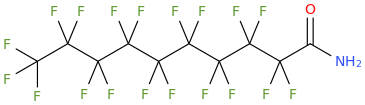 PERFLUORODECANAMIDE molecular structure
