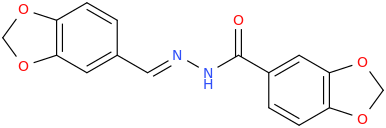 PIPERONYLIC ACID PIPERONYLIDENEHYDRAZIDE molecular structure