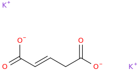 POTASSIUM GLUTACONATE molecular structure
