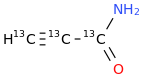 PROPIOLAMIDE-13C3 molecular structure