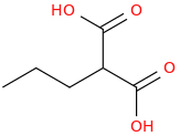 PROPYLMALONIC ACID molecular structure
