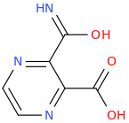 PYRAZINE-2,3-DICARBOXYLICACIDIMIDE molecular structure