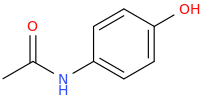 Paracetamol molecular structure