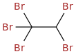 Pentabromoethane molecular structure