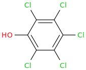 Pentachlorophenol molecular structure