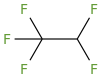 Pentafluoroethane molecular structure