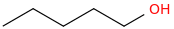 Pentanol molecular structure