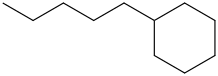 Pentylcyclohexane molecular structure
