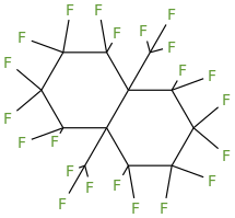 Perfluoro(dimethyldecalin) molecular structure