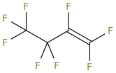 Perfluorobutene molecular structure