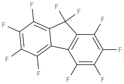 Perfluorofluorene molecular structure