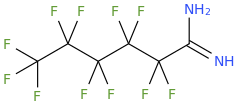 Perfluorohexanimidamide molecular structure
