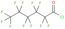Perfluorohexanoyl chloride molecular structure
