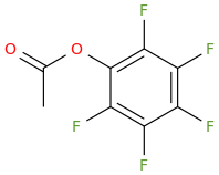 Perfluorophenyl acetate molecular structure