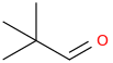 Pivalaldehyde molecular structure