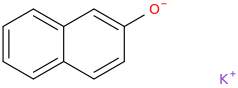 Potassium 2-naphtholate molecular structure