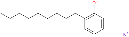 Potassium nonylphenolate molecular structure