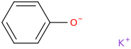 Potassium phenolate molecular structure