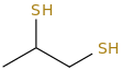 Propane-1,2-dithiol molecular structure
