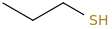 Propane-1-thiol molecular structure