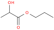 Propyl lactate molecular structure