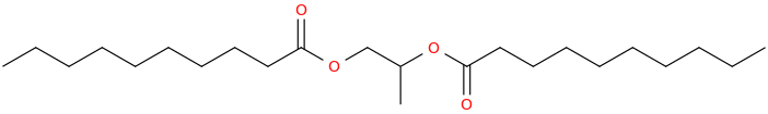 Propylene didecanoate molecular structure