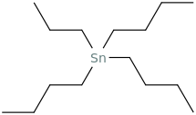 Propyltributylstannane molecular structure