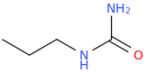 Propylurea molecular structure