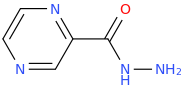 Pyrazine-2-carbohydrazide molecular structure
