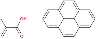 Pyrene methacrylate molecular structure
