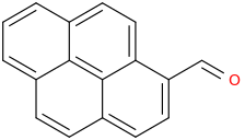 Pyrene-1-carbaldehyde molecular structure
