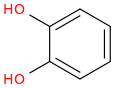 Pyrocatechol molecular structure