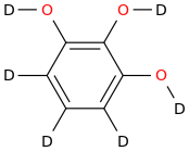 Pyrogallol-d6 molecular structure