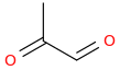 Pyruvaldehyde molecular structure