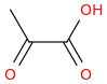 Pyruvic acid molecular structure