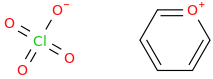 Pyrylium perchlorate molecular structure