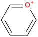 Pyrylium molecular structure