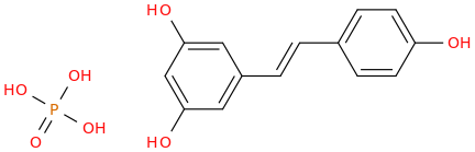 RESVERATROL PHOSPHATE molecular structure