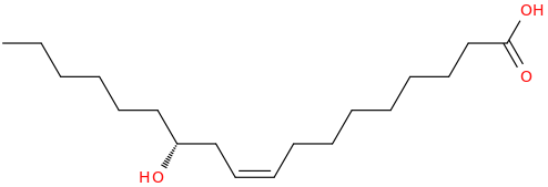 RICINOLEIC ACID molecular structure