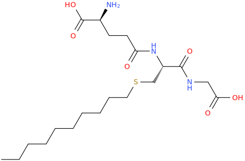 S-DECYLGLUTATHIONE molecular structure