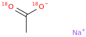 SODIUM ACETATE-18O2 molecular structure