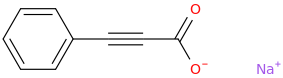 SODIUM PHENYLPROPIOLATE molecular structure
