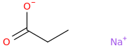 SODIUM PROPIONATE molecular structure