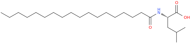 STEAROYL LEUCINE molecular structure