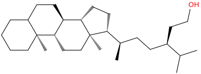 STIGMASTANOL molecular structure