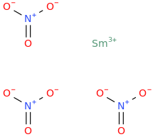 Samarium trinitrate molecular structure