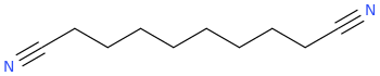 Sebaconitrile molecular structure